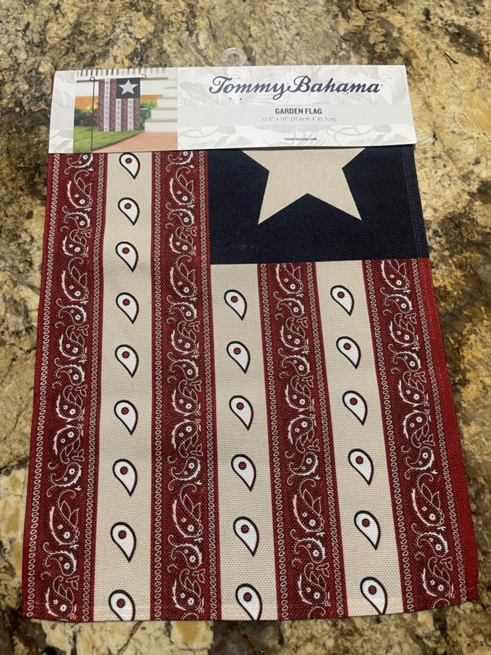 Tommy Bahama Garden Flag - bandana paisley print Brand new!